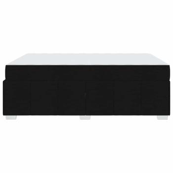 Bettgestell Schwarz 140 x 200 cm Stoff