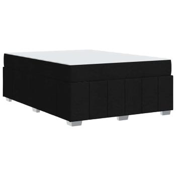 Bettgestell Schwarz 140 x 200 cm Stoff