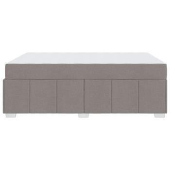 Bettgestell Taupe 140 x 200 cm Stoff