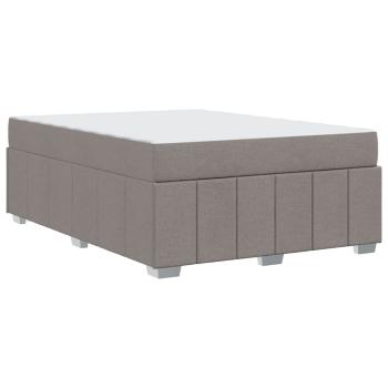 Bettgestell Taupe 140 x 200 cm Stoff