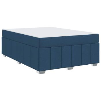 Bettgestell Blau 140 x 200 cm Stoff