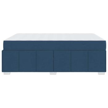 Bettgestell Blau 140 x 200 cm Stoff