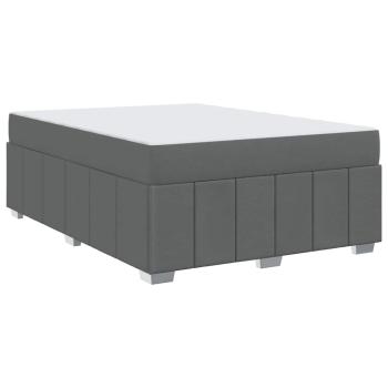 Bettgestell Dunkelgrau 160 x 200 cm Stoff