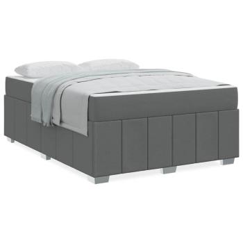 Bettgestell Dunkelgrau 160 x 200 cm Stoff