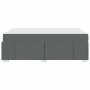 Bettgestell Dunkelgrau 160 x 200 cm Stoff