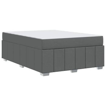 Bettgestell Dunkelgrau 160 x 200 cm Stoff