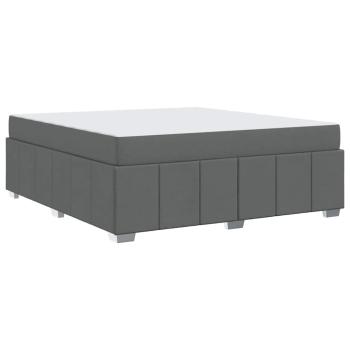 Bettgestell Dunkelgrau 180 x 200 cm Stoff