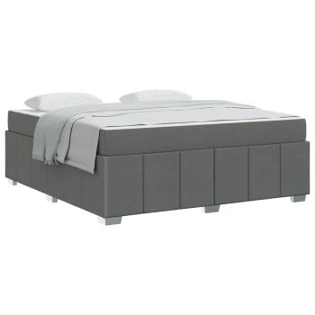 Bettgestell Dunkelgrau 180 x 200 cm Stoff