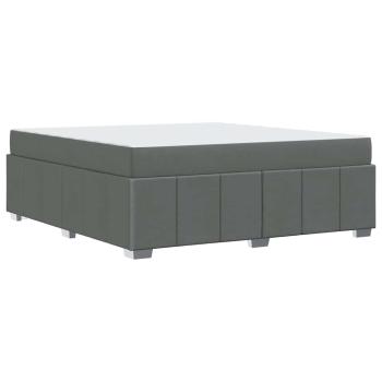 Bettgestell Dunkelgrau 180 x 200 cm Stoff