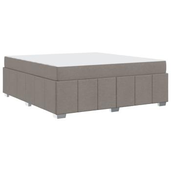 Bettgestell Taupe 180 x 200 cm Stoff