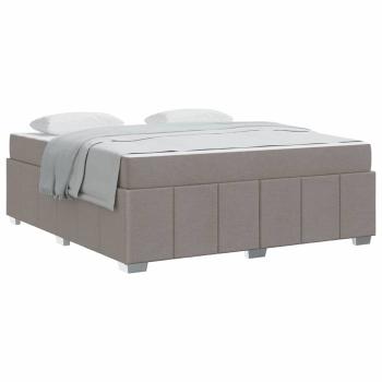 Bettgestell Taupe 180 x 200 cm Stoff