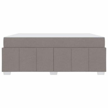Bettgestell Taupe 180 x 200 cm Stoff