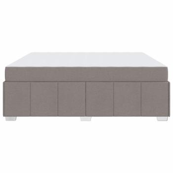 Bettgestell Taupe 180 x 200 cm Stoff