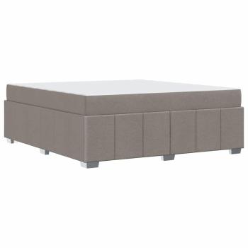Bettgestell Taupe 180 x 200 cm Stoff