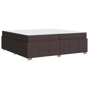 Bettgestell Dunkelbraun 200 x 200 cm Stoff