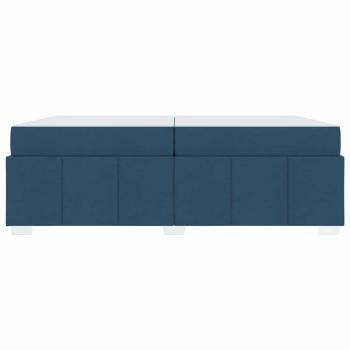 Bettgestell Sonstiges Blau 200 x 200 cm Stoff