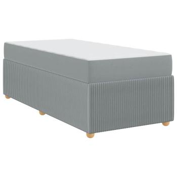 Bettgestell Sonstiges Hellgrau 80 x 200 cm Stoff