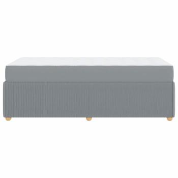 Bettgestell Sonstiges Hellgrau 80 x 200 cm Stoff