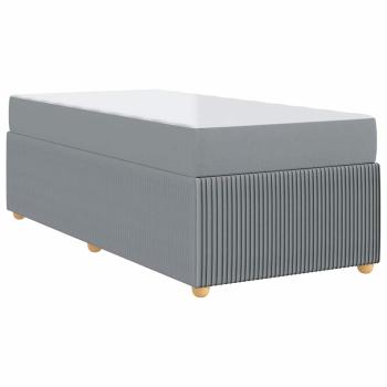 Bettgestell Sonstiges Hellgrau 80 x 200 cm Stoff