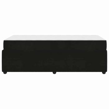 Bettgestell mit Matratze Sonstiges Schwarz 80 x 200 cm Samt