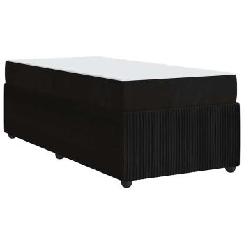 Bettgestell mit Matratze Sonstiges Schwarz 80 x 200 cm Samt