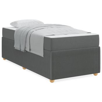 Bettgestell Sonstiges Dunkelgrau 90 x 190 cm Stoff
