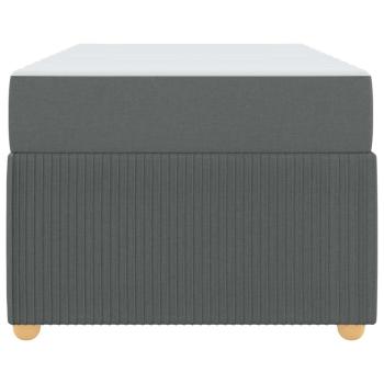 Bettgestell Sonstiges Dunkelgrau 90 x 190 cm Stoff