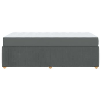 Bettgestell Sonstiges Dunkelgrau 90 x 190 cm Stoff