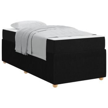 Bettgestell Sonstiges Schwarz 90 x 190 cm Stoff