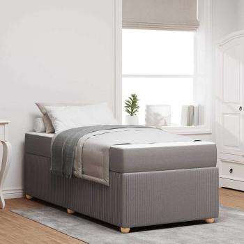 ARDEBO.de - Bettgestell Sonstiges Taupe 90 x 200 cm Stoff