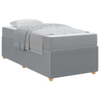 Bettgestell Sonstiges Hellgrau 100 x 200 cm Stoff