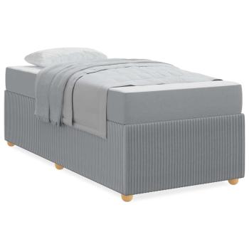 Bettgestell Sonstiges Hellgrau 100 x 200 cm Stoff