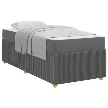 Bettgestell Sonstiges Dunkelgrau 100 x 200 cm Stoff
