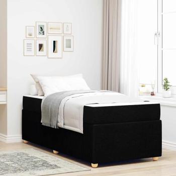 ARDEBO.de - Bettgestell Sonstiges Schwarz 100 x 200 cm Stoff