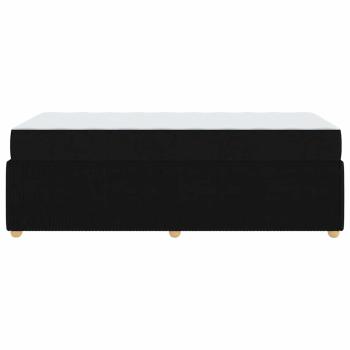 Bettgestell Sonstiges Schwarz 100 x 200 cm Stoff