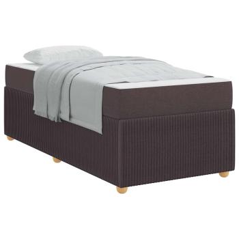 Bettgestell Sonstiges Dunkelbraun 100 x 200 cm Stoff