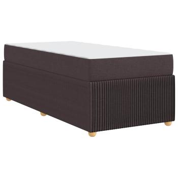 Bettgestell Sonstiges Dunkelbraun 100 x 200 cm Stoff