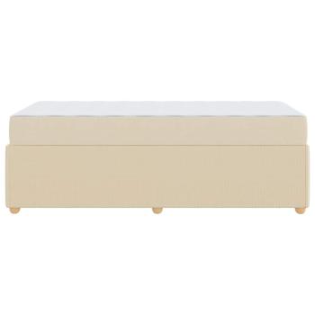 Bettgestell Sonstiges Creme 100 x 200 cm Stoff