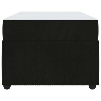 Bettgestell mit Matratze Sonstiges Schwarz 100 x 200 cm Samt