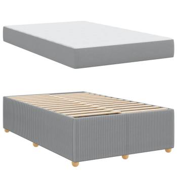 Bettgestell Sonstiges Hellgrau 120 x 190 cm Stoff