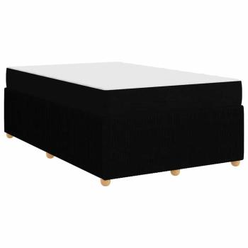 Bettgestell Sonstiges Schwarz 120 x 190 cm Stoff