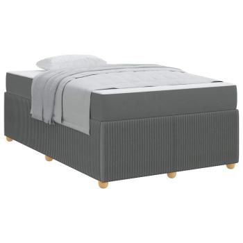 Bettgestell Sonstiges Dunkelgrau 120 x 200 cm Stoff