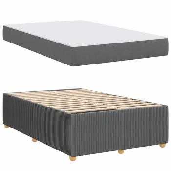 Bettgestell Sonstiges Dunkelgrau 120 x 200 cm Stoff
