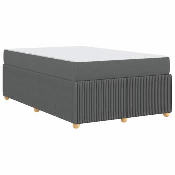 Bettgestell Sonstiges Dunkelgrau 120 x 200 cm Stoff