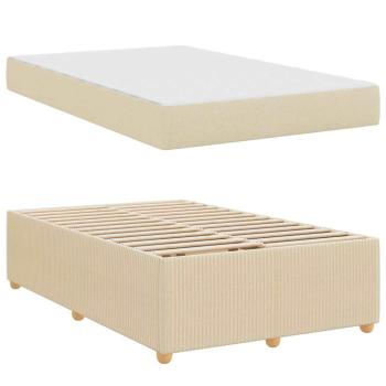 Bettgestell Sonstiges Creme 120 x 200 cm Stoff
