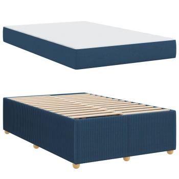 Bettgestell Sonstiges Blau 120 x 200 cm Stoff