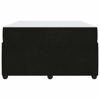 Bettgestell mit Matratze Sonstiges Schwarz 120 x 200 cm Samt