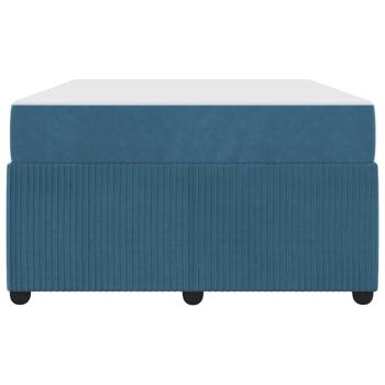 Bettgestell mit Matratze Sonstiges Blau 120 x 200 cm Samt