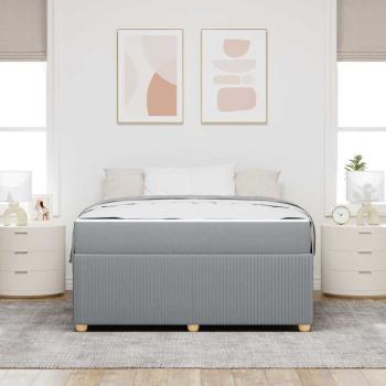 Bettgestell Sonstiges Hellgrau 140 x 200 cm Stoff