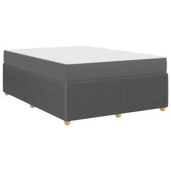 Bettgestell Sonstiges Dunkelgrau 140 x 200 cm Stoff